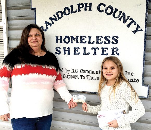 9-year-old raises cash, item donations for Randolph Homeless Shelter | News, Sports, Jobs - Vimarsana News